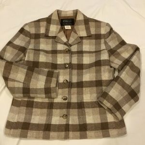 Formula H2W Tan-Checked Blazer Size 6